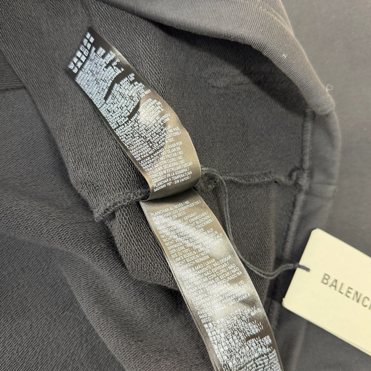 Balenciaga Paris Strass Cropped Hoodie Women