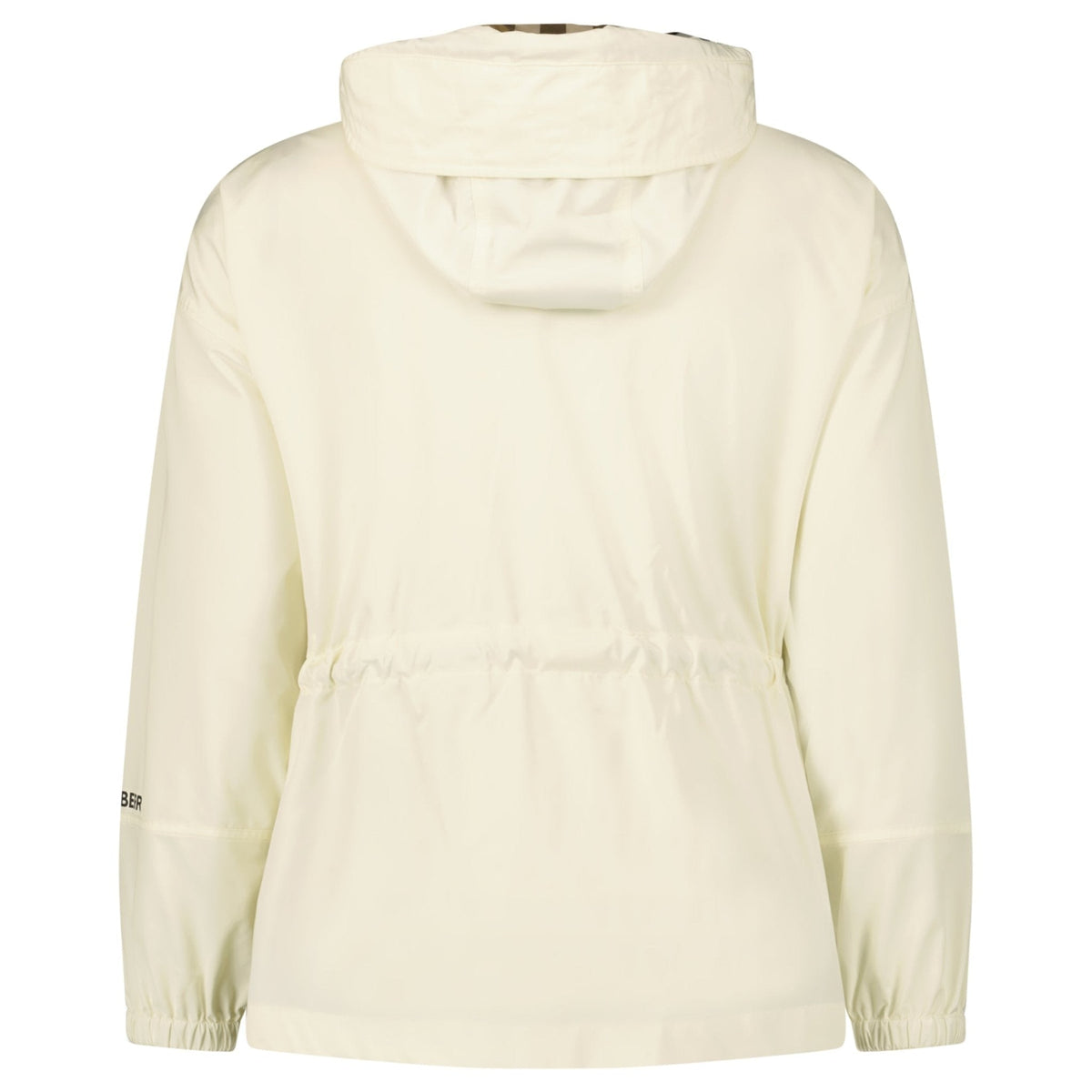 Burberry 'Birley' Check Hooded Rain Jacket Vanilla