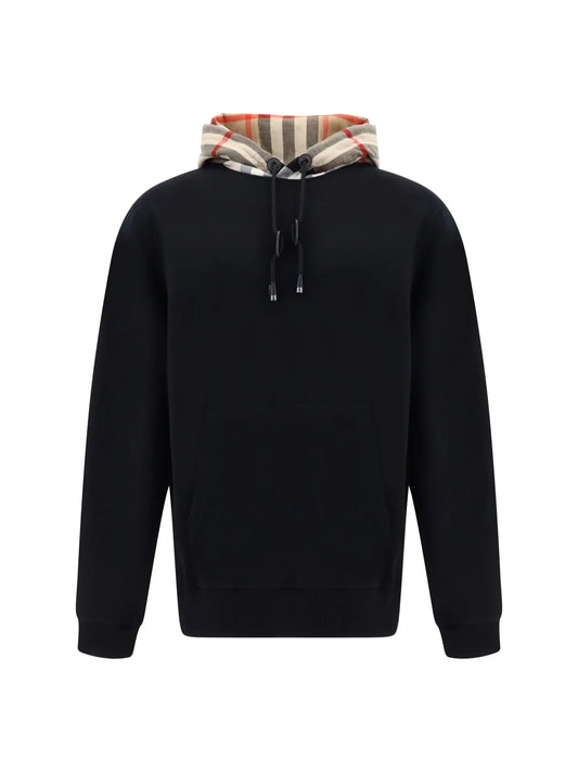 Burberry Black Cotton Samuel Hoodie Sweatshirt